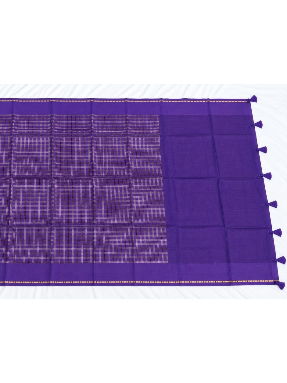 TUSSAR SILK - JARI CHECKS