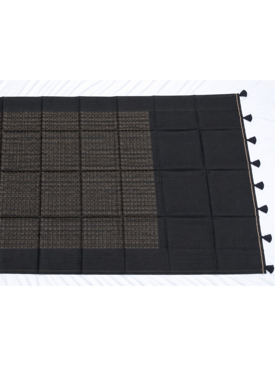 TUSSAR SILK - JARI CHECKS